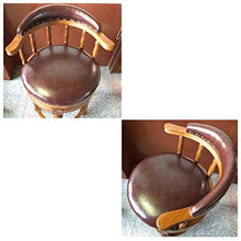 ZEH Sedia da Pranzo, Cuscini braccioli, seggiolone, Sgabello Sgabello Sgabello Girevole Sgabello Solido Legno Schienale in Stile Europeo Alto poggiapiedi Originale FACAI (Color : Braun, Size : 68Cm)