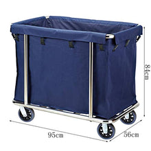 Jia He Carrello Carrello portautensili Rettangolare in Acciaio Inossidabile per Carrello di Pulizia della Camera d'albergo Carrello portautensili Portatile a Quattro Ruote