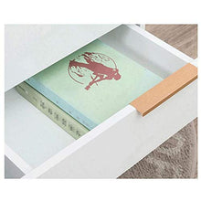 Comodino Comodino con Metal Gold Frame 2 cassetti Comodino Mobili Camera da Letto per Camera da Letto, Soggiorno (Color : White, Size : 45x40x50CM)