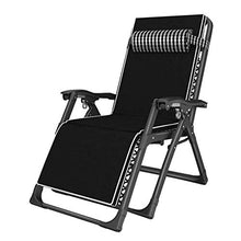 SHUAIIJUAN Sedia per il tempo libero domestico Giardino Reclining Sdraio da spiaggia Sedia da giardino pieghevole reclinabile s con Black Cuscino - Patio esterno, Bordo piscina, campeggio, spiaggia, D