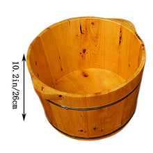 ERHANG di Legno del Piede Bagno Barrel Pedicure Bacino Domestici Piedi Ammollo Salute Addensare Idromassaggio di Mezza età E Anziani Sanità Regalo (H: 26cm)