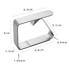 Camisin - 24 clip per tovaglia in acciaio, antiscivolo, regolabile, per feste, picnic