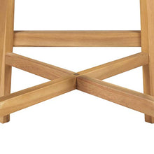 Festnight- Sedie da Bar, Sgabelli 2 pz Polyrattan e Legno Massello d'Acacia 40x45x90 cm