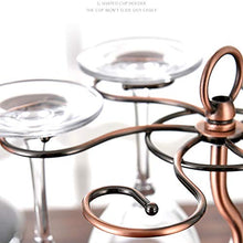 Gn shop Portabottiglie per Vino - 2 Bottiglie di 6 Bicchieri di Ferro Battuto Scaffale per Vino Creativo Decorazione Domestica Wine Rack