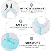 Uonlytech Illuminato Vanity Specchio Per Il Trucco Pieghevole Cervi Orecchio LED di Tocco Del Sensore di Luce Up Specchio Portatile Illuminato Controsoffitto Specchi per La Casa Tavolo
