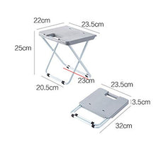 QINGTIAN Sgabello Pieghevole ad Alta Resistenza Sgabelli Pieghevoli in Metallo e plastica - capacità 200 kg - Design Unico ed ergonomico del Sedile - Sgabelli Pieghevoli Alti 25 cm