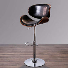 LXYPLM Sgabello Sedie Bar Barstools Girevole Regolabile in massello Bar Sedie Sedile, casa contatore Tempo Libero Fragile del Metallo Alti sgabelli con Schienale Arredo Bar Cucina (Color : Black)