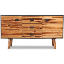 vidaXL Credenza Credenze Mobile con 3 Cassetti in Legno di Acacia 115x35x70 cm