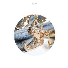 Hacoly ganci portasciugamani creativo ganci da parete a forma per Bagno guardaroba Appendiabiti Ganci Gancio adesivo impermeabile Gancio autoadesivo(avere Unghie e vite) 1 Pz-Bronzo a testa di cavallo