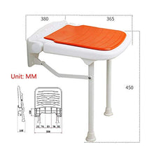 LIN-rlp Cambio banco di Scarpe sedie Sgabello Pieghevole Doccia Seduto Sgabello Piccolo Sgabello a Parete Sedia a Muro Bagno Antiscivolo Vecchio Sedia Bath