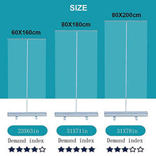 Schermo Ci Distanza Sociale con Banner Pieghevole e Mobile in PVC Pop-up | Schermo Protettivo per Schermo Divisorio per Ripiano o Pavimento - 160/180/200cm