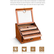 XZJJZ Legno di Cedro Cigar Humidor Idratante Box Cabinet Grande capacità Fit 100 Quattro Strati Cigar Humidor Scatola