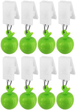 My-goodbuy24 - Fermatovaglia con clip, set da 8 pezzi, motivo: mela, in plastica