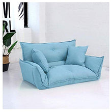 zvcv Tatami Lazy Couch Multicolor Bean Bag Doppio Divano Pieghevole Camera da Letto Balcone bay Window Coppia Comfort Chair Regalo Due Cuscini, Mobili per Il Tempo Libero