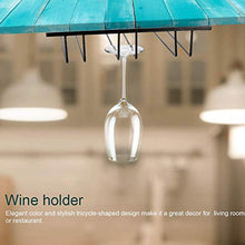 Portabicchieri da vino sotto l'armadio, portabicchieri da vino Portabicchieri da appendere in vetro per ripostiglio in cucina