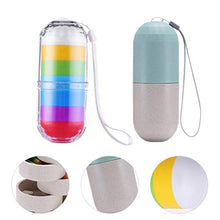 HEALLILY 2 Pz Settimanale Portapillole da Viaggio Portapillole Settimanale Portapillole 7 Giorni Portapillole per Medicinali Vitamina Borsa da Viaggio Tasca