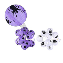 ARTFFEL Vola 2pcs Skull luci della Stringa LED Scheletro Spider Lanterna di Carta String Lights Decorazioni di Halloween puntello for Feste di Halloween .Compleanno