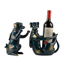 YAeele Decorazioni Arte Artigianato Scultura Animale Vino Rack Cane Europea Home Office