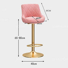 LIZIXH Sgabelli da Bar 2 Set, Regolabile Ascensore Girevole a Gas, Flanella Comodo Schienale Alto in Ferro battuto for la Prima Colazione, for Counter/Cucina/Bar/Casa (Color : A)