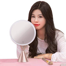 Specchio per Il Trucco, Specchi per Il Trucco da Bagno Versione 5X Specchio per Il Trucco con ingrandimento con luci, Ingrandimento cosmetico Portatile Illuminato a LED