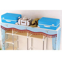 JFFFFWI Armadio Guardaroba Semplice con Struttura in Acciaio 125 * 170 * 45cm (Colore: A)