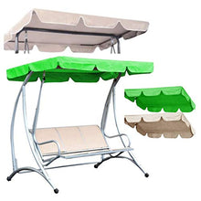 Copertura superiore ricambio tettuccio altalena - Copertura tettuccio di ricambio per altalena 2 posti / 3 posti - Copertura altalena per aliante per tenda da sole impermeabile (B, 190×132×15cm)