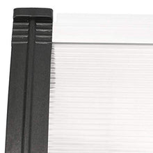 PrimeMatik - Pensilina 100x60cm in policarbonato per Porta o Finestra per Esterno Nero
