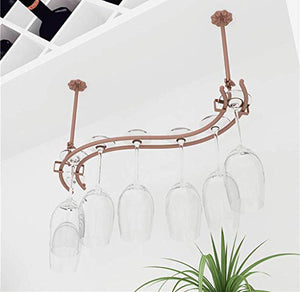 LXD Portabici da Vino, Portabicchiere per Vino. Calice. Tazze. Supporto Tazza Sospeso. Supporto a Testa in Giù. Portabicchieri per Vino,B,82X23Cm.