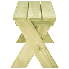 vidaXL Legno Massello di Pino Impregnato Panchina da Giardino Rustica Semplice Robusta Durevole Panca Sedute Arredi per Esterni 170 cm