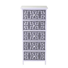 Vacchetti Gianna Mobiletto, Legno, Bianco Grigio, Grande