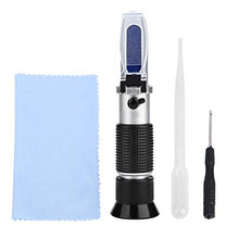 Oumefar Tester antigelo Rifrattometro antigelo Tester antigelo a glicole con manopola di calibrazione Manuale per Motori automobilistici