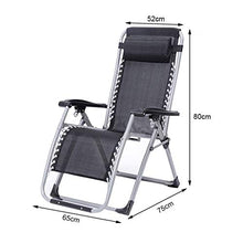 Sywlwxkq Sedia Relax da Ufficio in Balcone Sedie reclinabili Relaxer Sedie a gravità Zero Sedie a Sdraio Lettino Pieghevole Sedia da Giardino reclinabile ad altissima Larghezza per Patio es