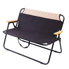 XUSHEN-HU Outdoor Doppia Sedia a Sdraio Doppia Sedia Pieghevole Doppio Casuale poltroncina in Legno, Formato Pieghevole 110 * 80 * 25 Centimetri