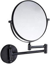 Trucco specchio con luci Specchio per il trucco Specchio cosmetico da 8 pollici Black Pieghevole Specchio da bagno Pieghevole 3x Specchio d'ingrandimento (Colore: nero Dimensione: 8 pollici 3x) per il