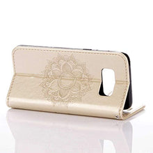 Bear Village® Cover per Samsung Galaxy S8, Anti Graffio Custodia in Pelle con TPU Interno, Alta qualità Galaxy S8 Cover con Chiusura Magnetica, Oro