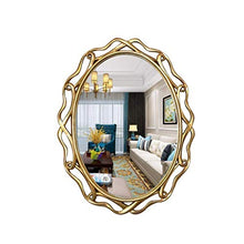 IG Specchi per Specchi per Specchi da Parete per Soiorno American Country Wall Hanging Bagno Bagno Specchio Oro Oval Bedroom Vanity Specchio