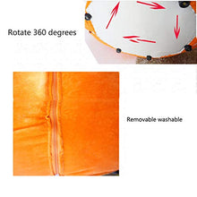 Amadon Lazy Tatami Divano Pigro Singolo Piccolo Panno di Zucca, Casual Pigro Tatami Semplice Sedia da Computer Balcone Poltrona,Arancia