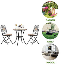 GEFUHONG Esterna patio giardino taverna elegantemente progettato sedia set 2 set di mosaico taverna sedie all'aperto giardino patio mobili caffè all'aperto ristorante