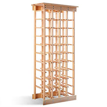 COSTWAY Portabottiglie di Vino, Scaffale per 44 Bottiglie di Vino in Legno di Pino, 113 x 46 x 27,5 cm