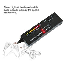 Kinshops Diamante Gemme Tester Penna Strumento di Selezione Portatile di Pietre preziose Indicatore LED Strumento di Prova Gioielli affidabile accurato, Nero