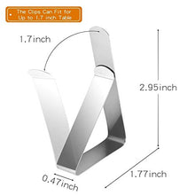 12 mollette per tovaglia, in acciaio inox, per tavoli, per picnic, matrimoni, feste, passeggiate, casa, giardino, forniture