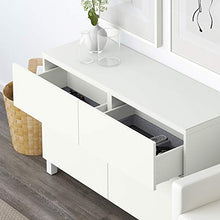 BESTÅ combinazione di stoccaggio con ante/cassetti 120x40x74 cm Lappviken bianco