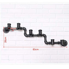 LHQ-HQ Wine Holder Wine Rack Ferro battuto a Parete Wine Rack Sicuro e Stabile Antiscivolo Holder Wine Rack Decorazione Domestica Vino Bagagli - 6 Bottiglie