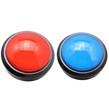 TOYANDONA Gioco Risposta Cicalino Risponditore Elettronico Giocattolo Risponditore Digitale Grandi Pulsanti con Lampada Senza Batteria (Rosso)