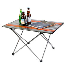 RWEAONT Tabella Pieghevole da Esterno Portatile Ultralight in Lega di Alluminio Mini Pieghevole Camping BBQ Sedia Coltivabile Computer Desk (Color : Medium)