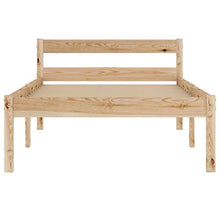 BIGTO - Struttura per letto in legno di pino massiccio, per camera da letto, colore: marrone, 100 x 200 cm