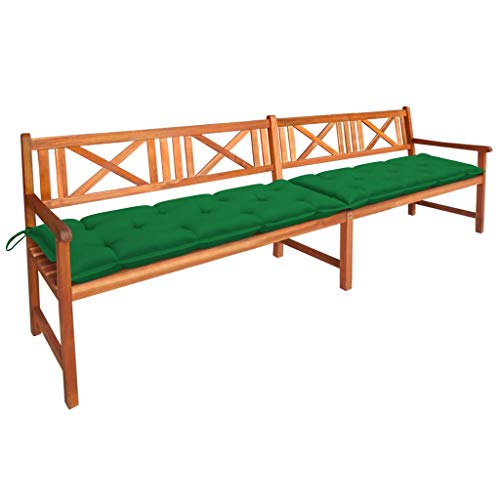 vidaXL Panca da Giardino con Cuscini 240 cm in Massello di Acacia