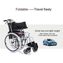 Carrozzine Semoventi, Trolley Portatile da Viaggio in Lega di Alluminio, Pieghevole Leggero con Freno A Mano Multifunzione Disabili Old Man Scooter Senior/Disabili Trolley Scooter A