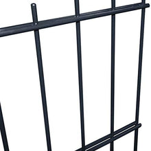 vidaXL Set 12 Pannelli di recinzione 2D giardino con pali 2008x830mm 24 m grigio