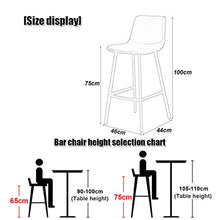 Sgabelli da Bar in Ferro battuto | Sedie da Bar, per bancone della Cucina, Sala da Pranzo, Bar, Pub con Schienale e Sedile in Velluto (Altezza Seduta: 65/75 cm)